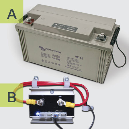 BATTERY STORES EXCESS POWER