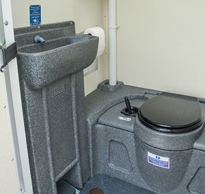 Toilet wash area