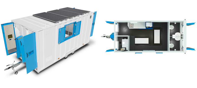 i500 Twin toilet Sustainable Welfare Unit