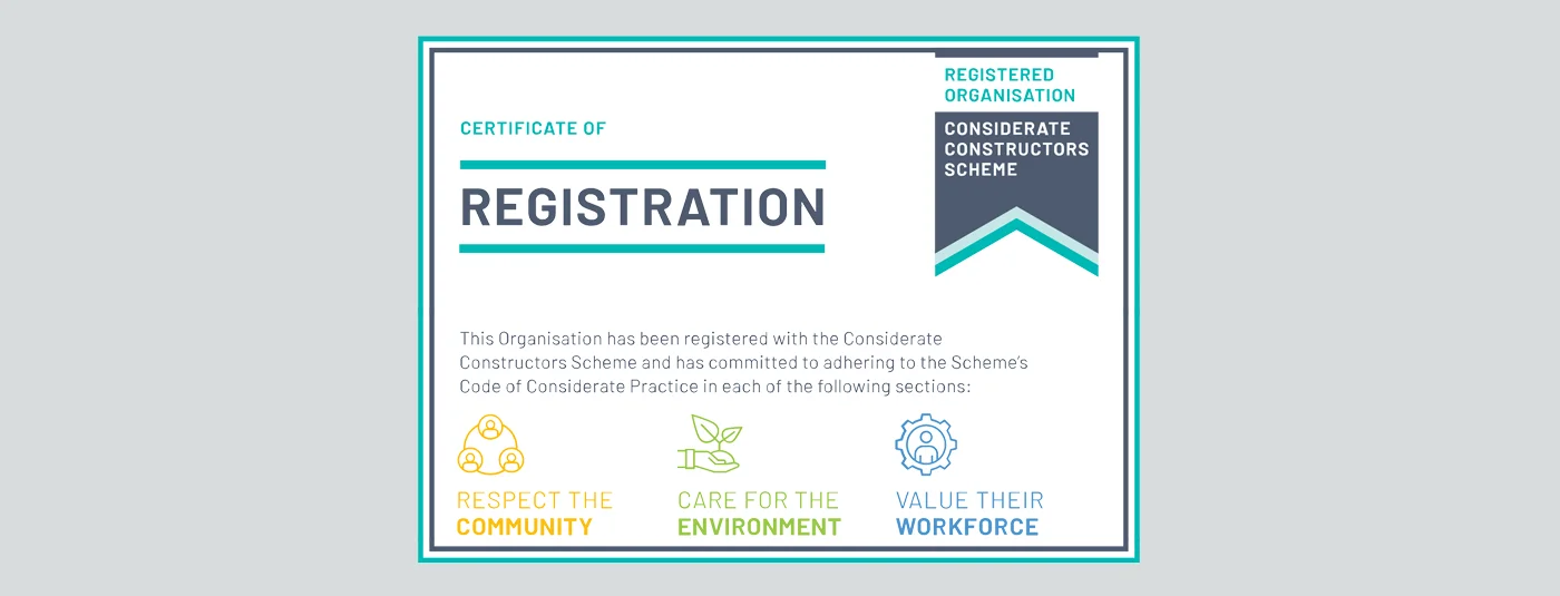 Groundhog Awarded Considerate Constructors Supplier Certificate for Fifth Consecutive Year