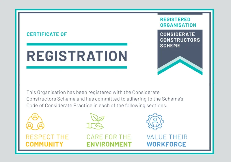 Groundhog Awarded Considerate Constructors Supplier Certificate for Fifth Consecutive Year