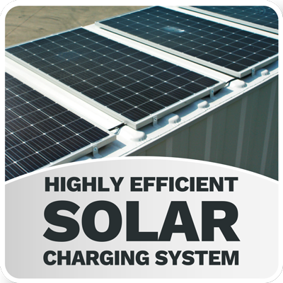 Highly efficient solar charging system badge